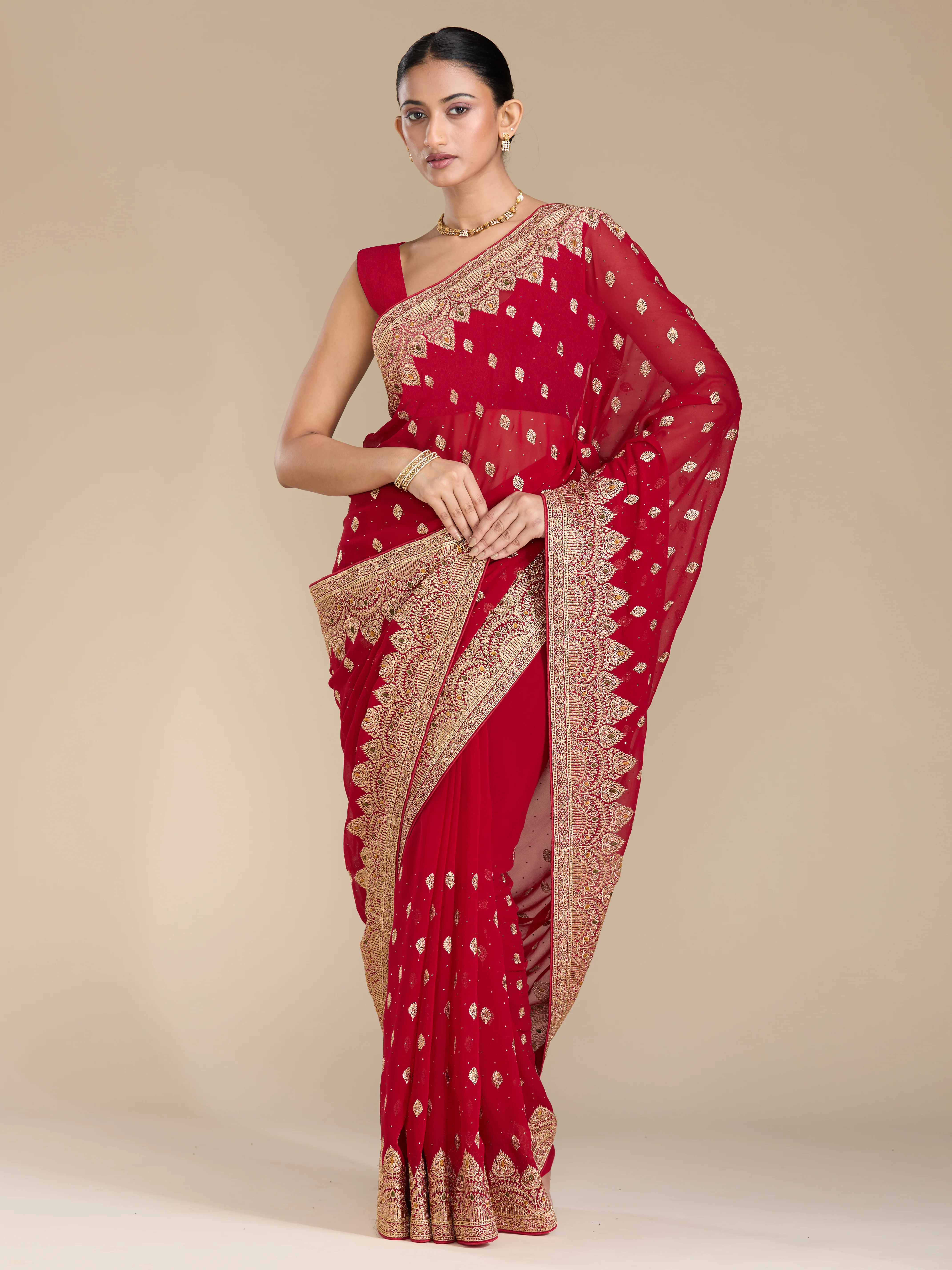Saanvi - Maroon - Image 5