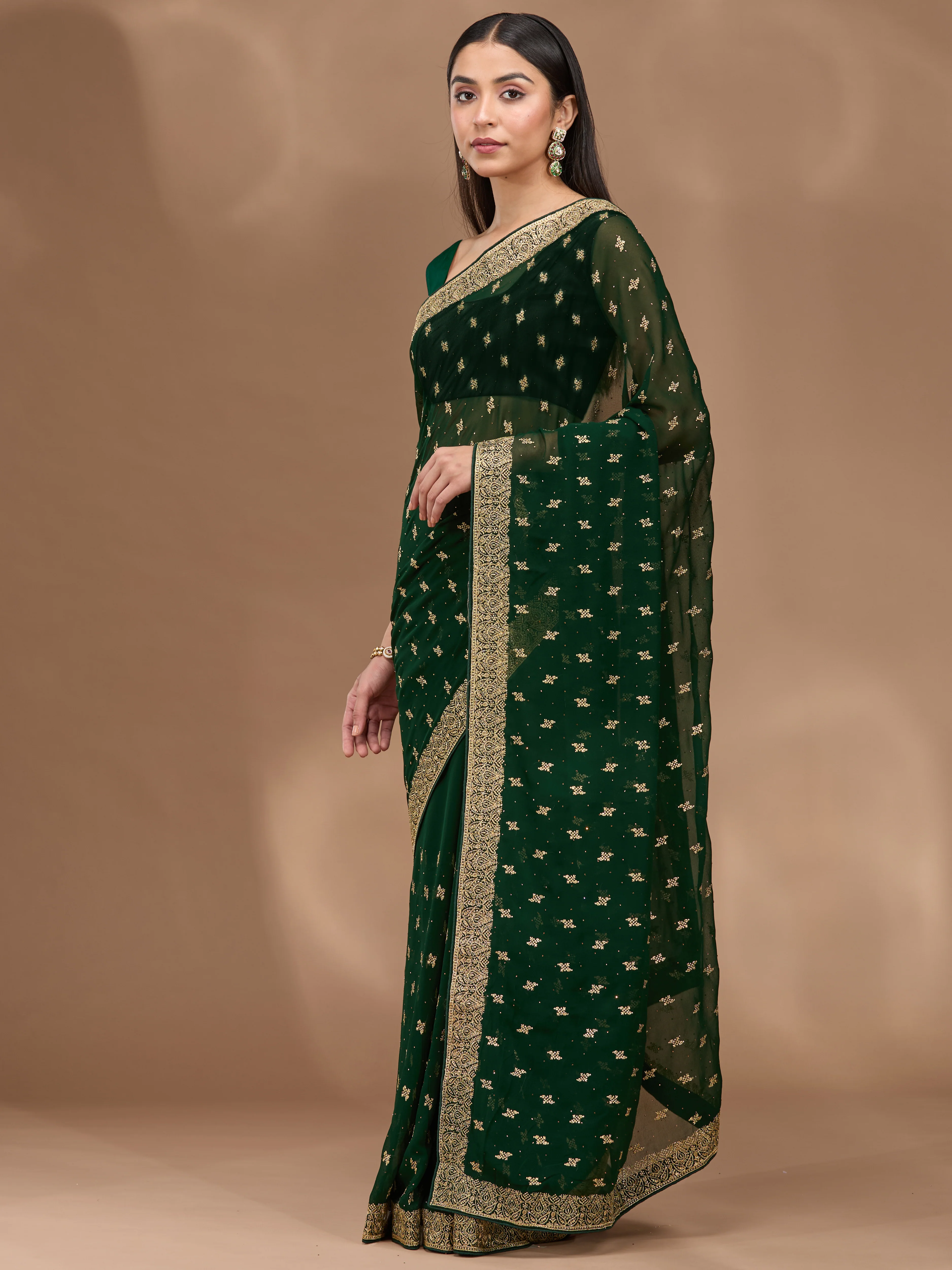 Vrinda - Emerald Green - Image 4