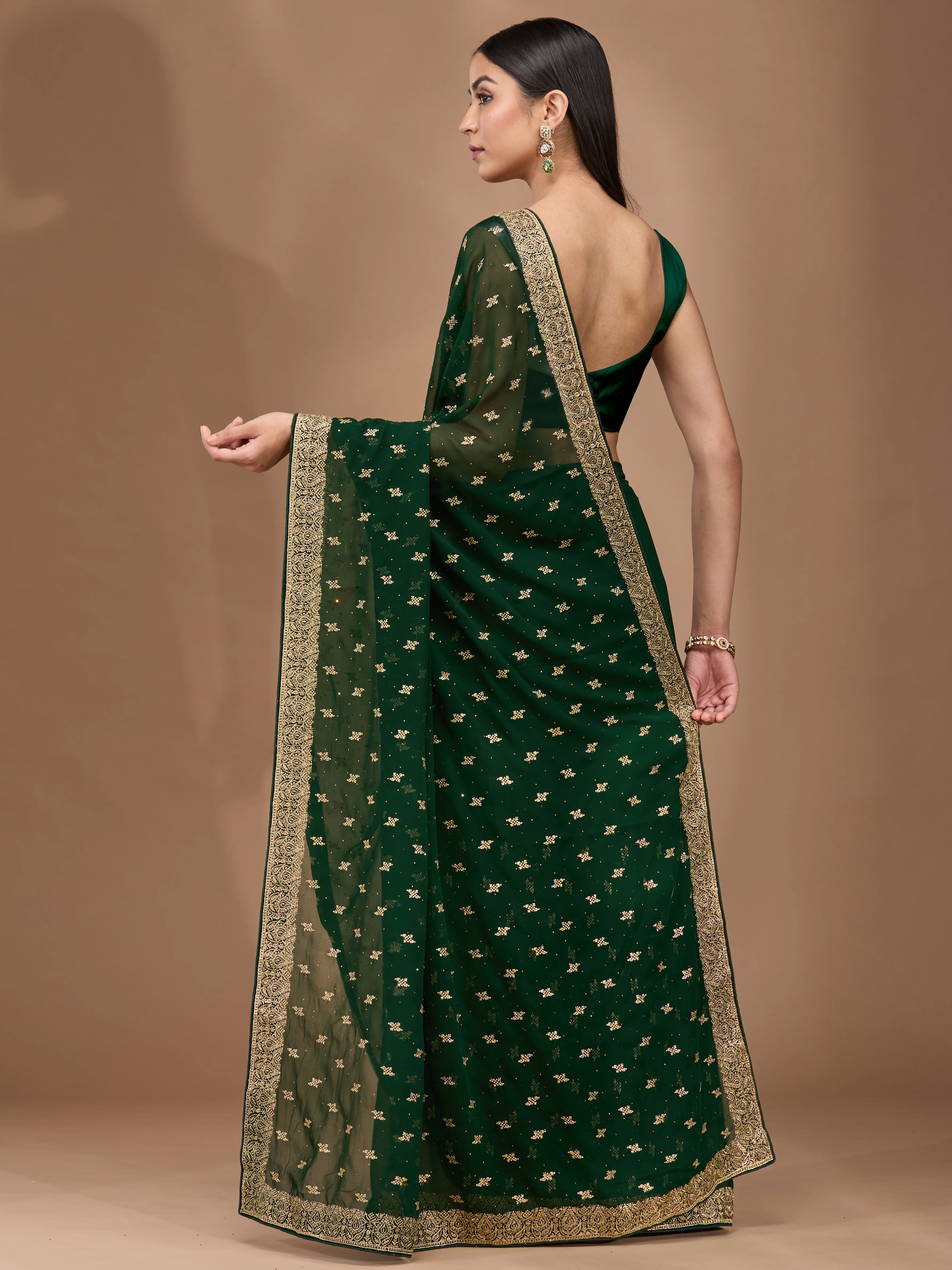 Vrinda - Emerald Green - Image 6